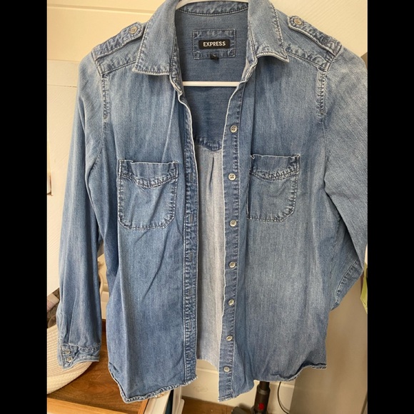 Denim button down from express - Picture 1 of 2